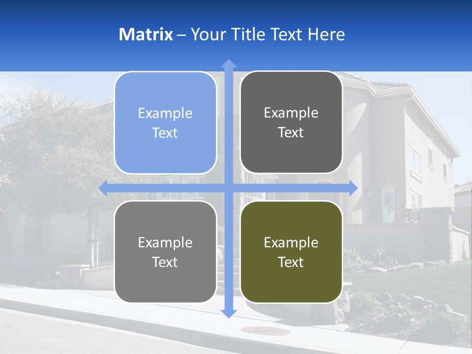Contemporary Grass Window PowerPoint Template