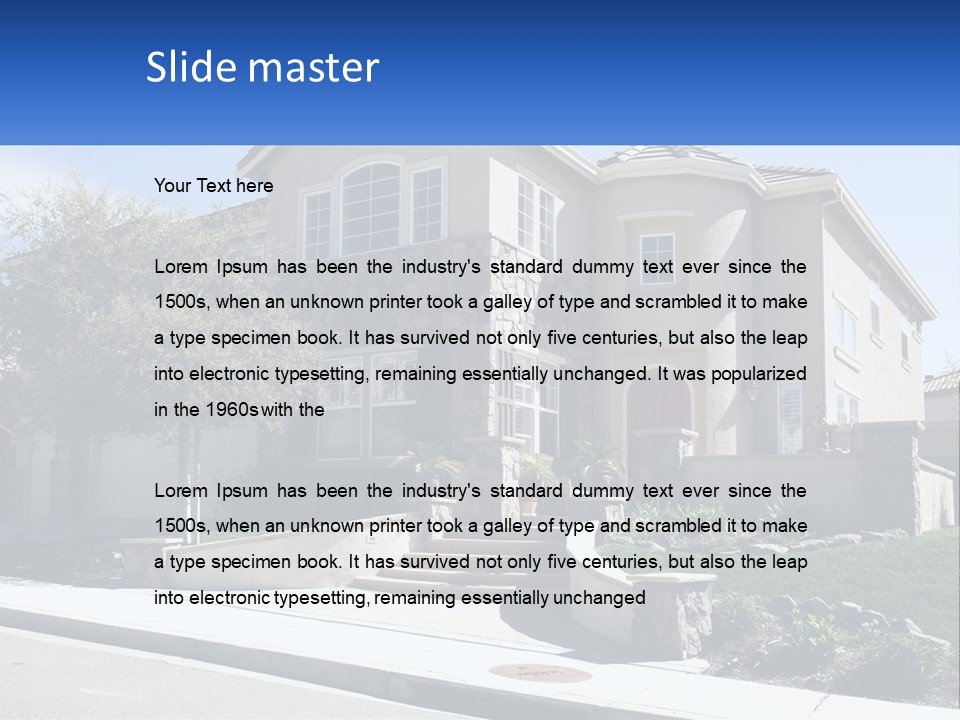 Contemporary Grass Window PowerPoint Template