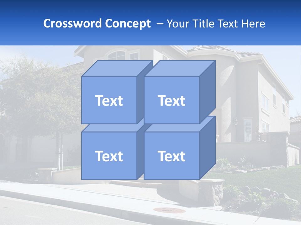 Contemporary Grass Window PowerPoint Template