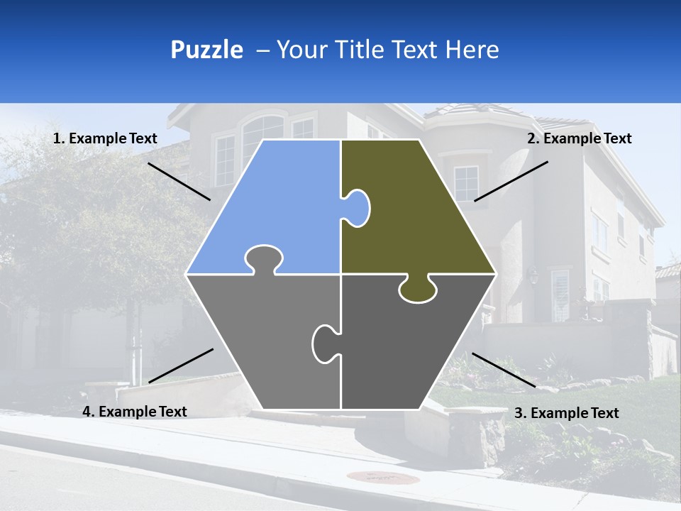 Contemporary Grass Window PowerPoint Template