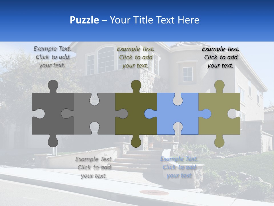 Contemporary Grass Window PowerPoint Template