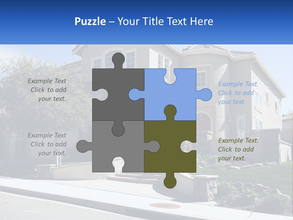 Contemporary Grass Window PowerPoint Template