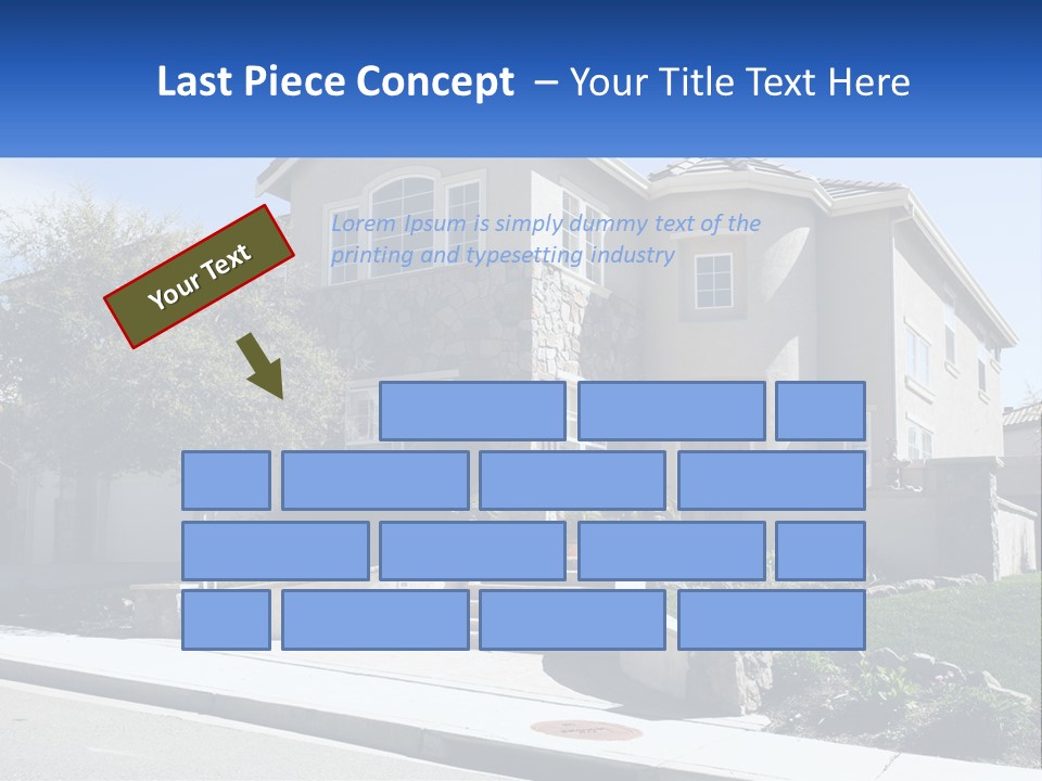 Contemporary Grass Window PowerPoint Template