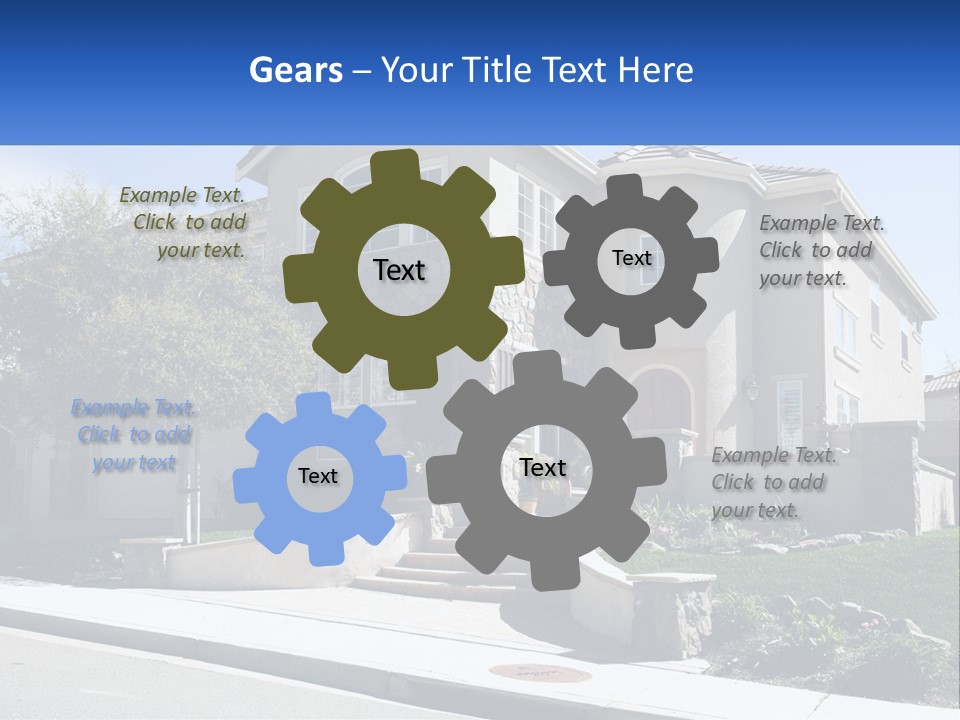 Contemporary Grass Window PowerPoint Template