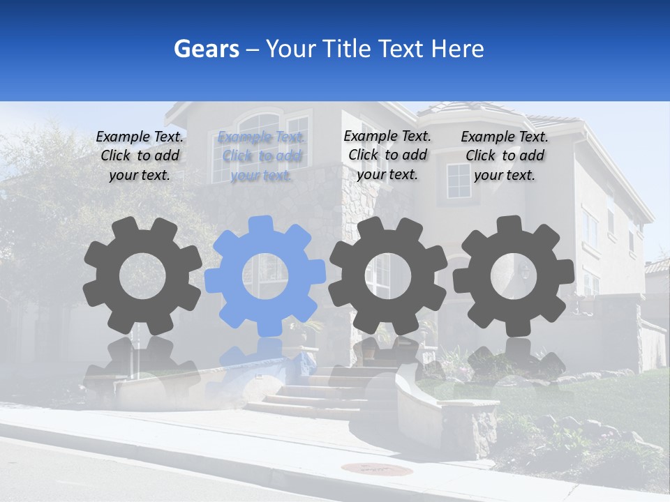 Contemporary Grass Window PowerPoint Template