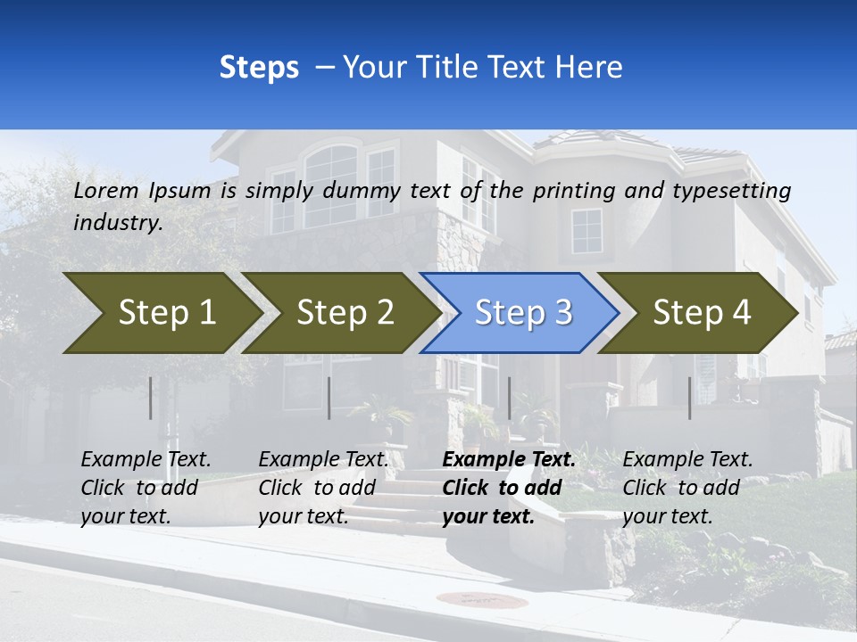 Contemporary Grass Window PowerPoint Template