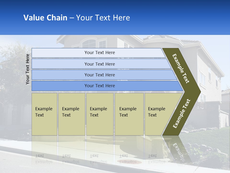 Contemporary Grass Window PowerPoint Template