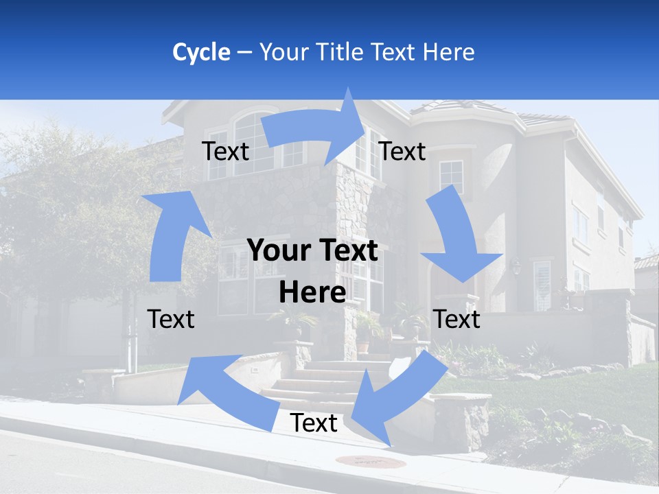 Contemporary Grass Window PowerPoint Template