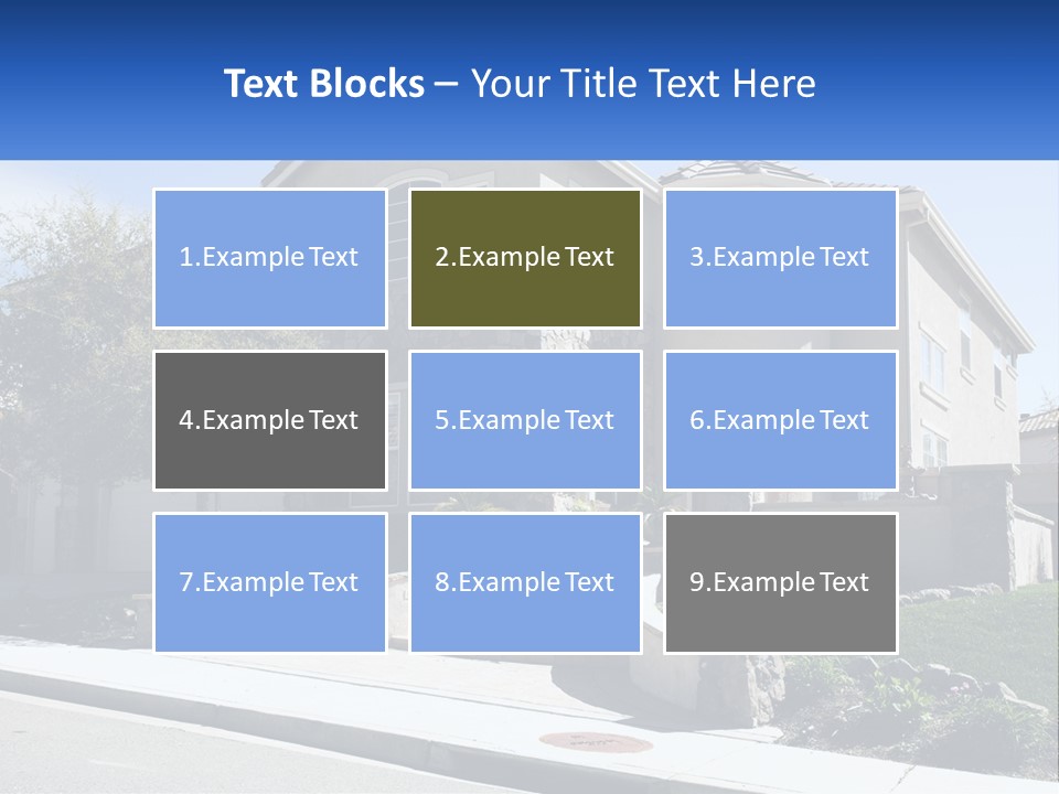 Contemporary Grass Window PowerPoint Template