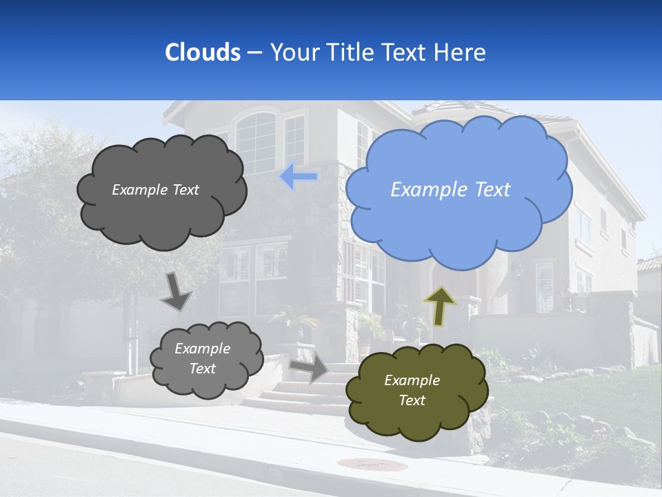 Contemporary Grass Window PowerPoint Template