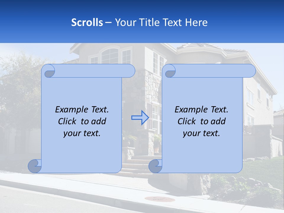Contemporary Grass Window PowerPoint Template