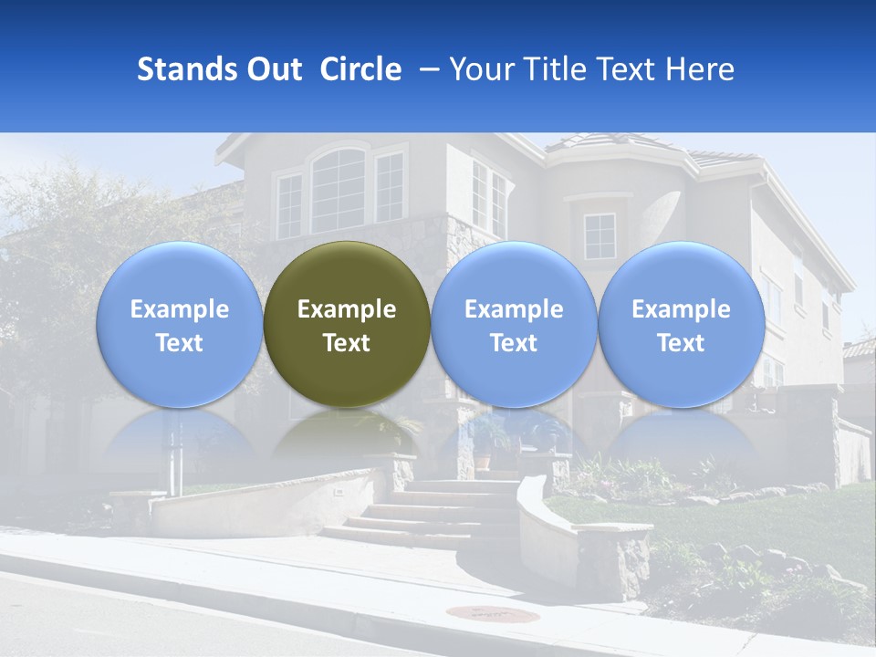 Contemporary Grass Window PowerPoint Template