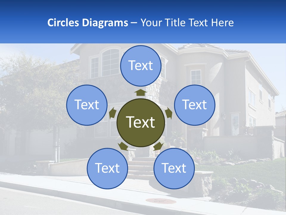 Contemporary Grass Window PowerPoint Template