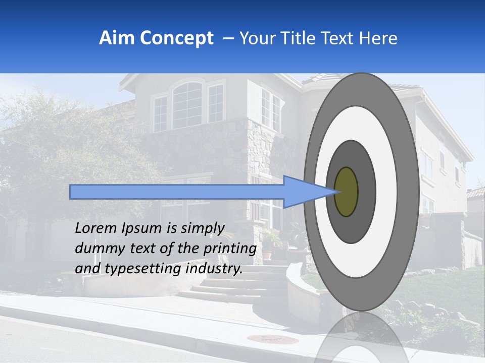 Contemporary Grass Window PowerPoint Template