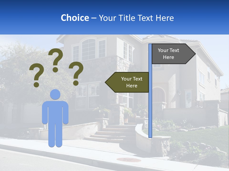 Contemporary Grass Window PowerPoint Template