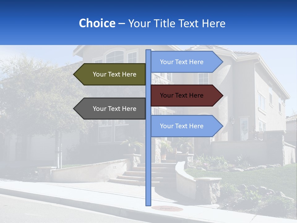 Contemporary Grass Window PowerPoint Template