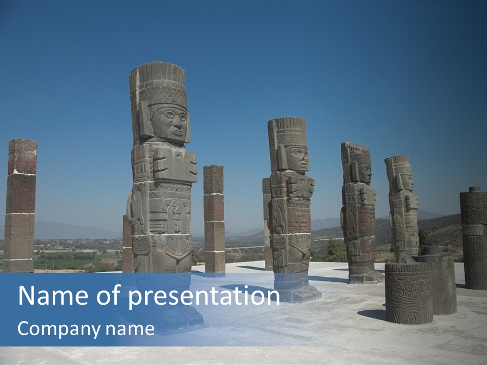 Power Temple Sky PowerPoint Template