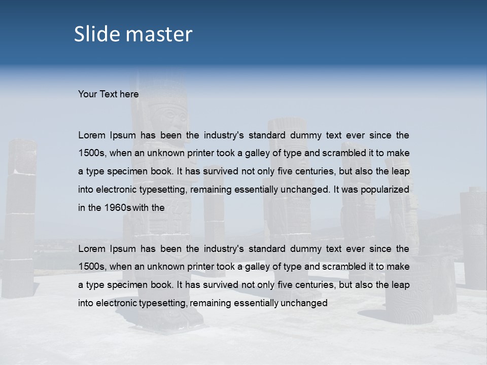 Power Temple Sky PowerPoint Template