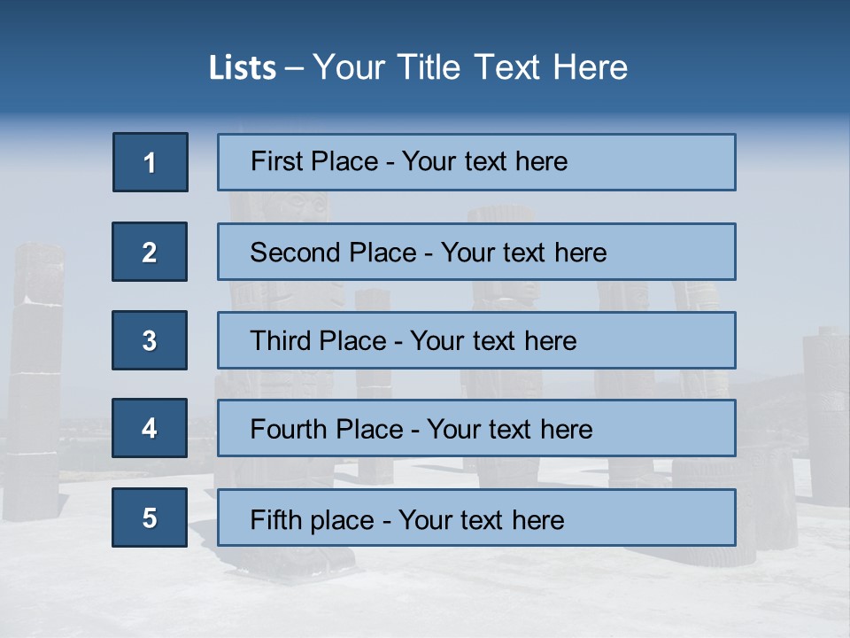 Power Temple Sky PowerPoint Template
