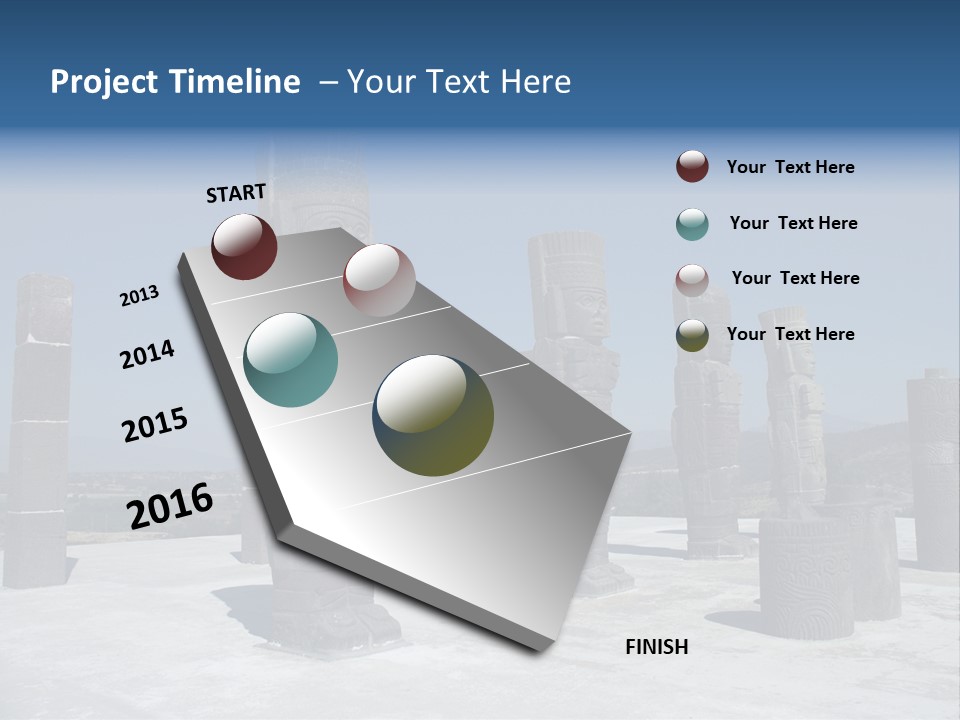 Power Temple Sky PowerPoint Template
