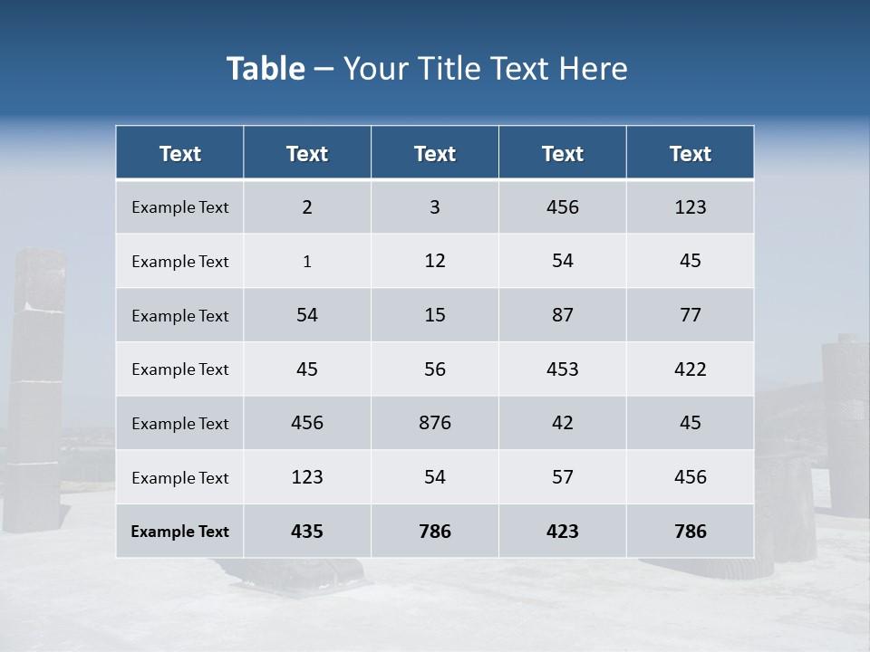 Power Temple Sky PowerPoint Template