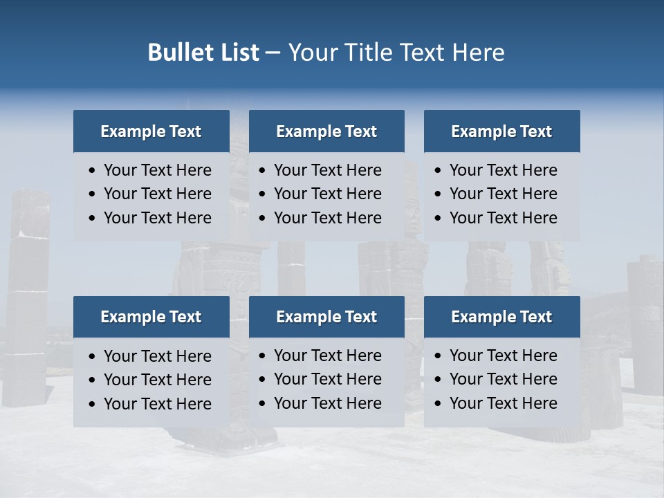 Power Temple Sky PowerPoint Template