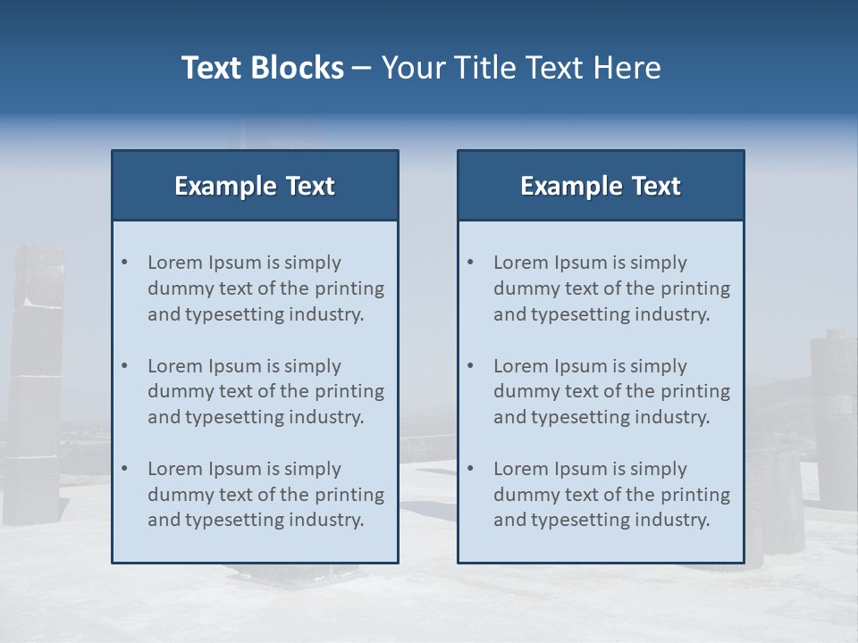 Power Temple Sky PowerPoint Template