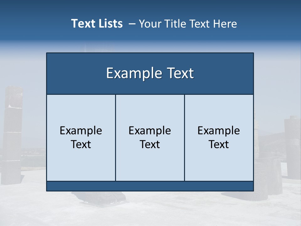 Power Temple Sky PowerPoint Template