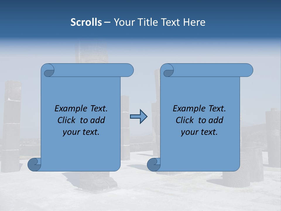 Power Temple Sky PowerPoint Template