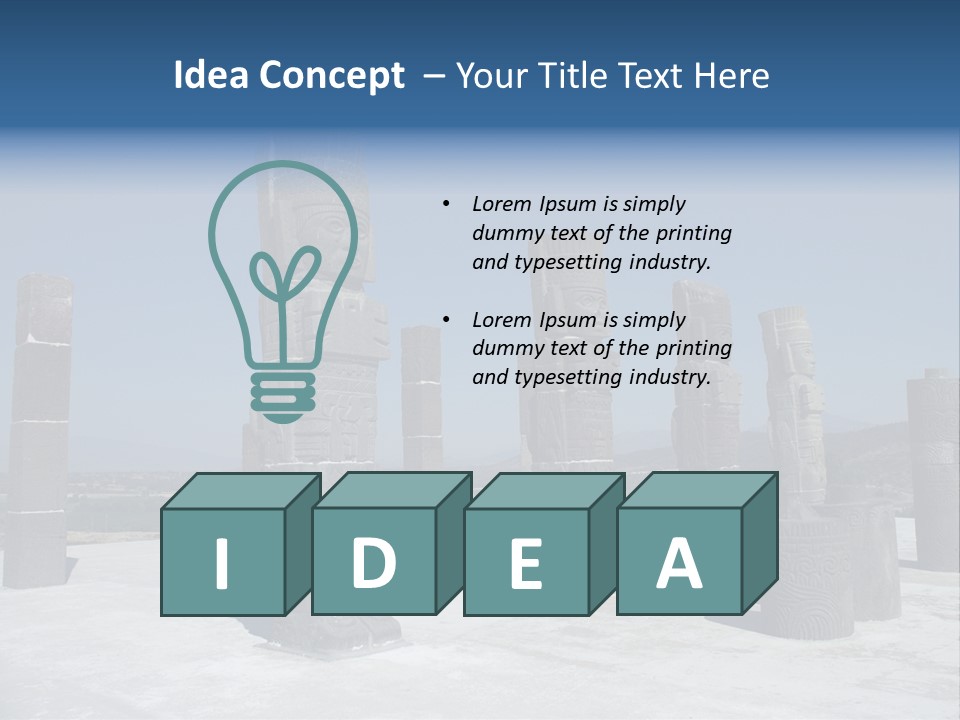 Power Temple Sky PowerPoint Template