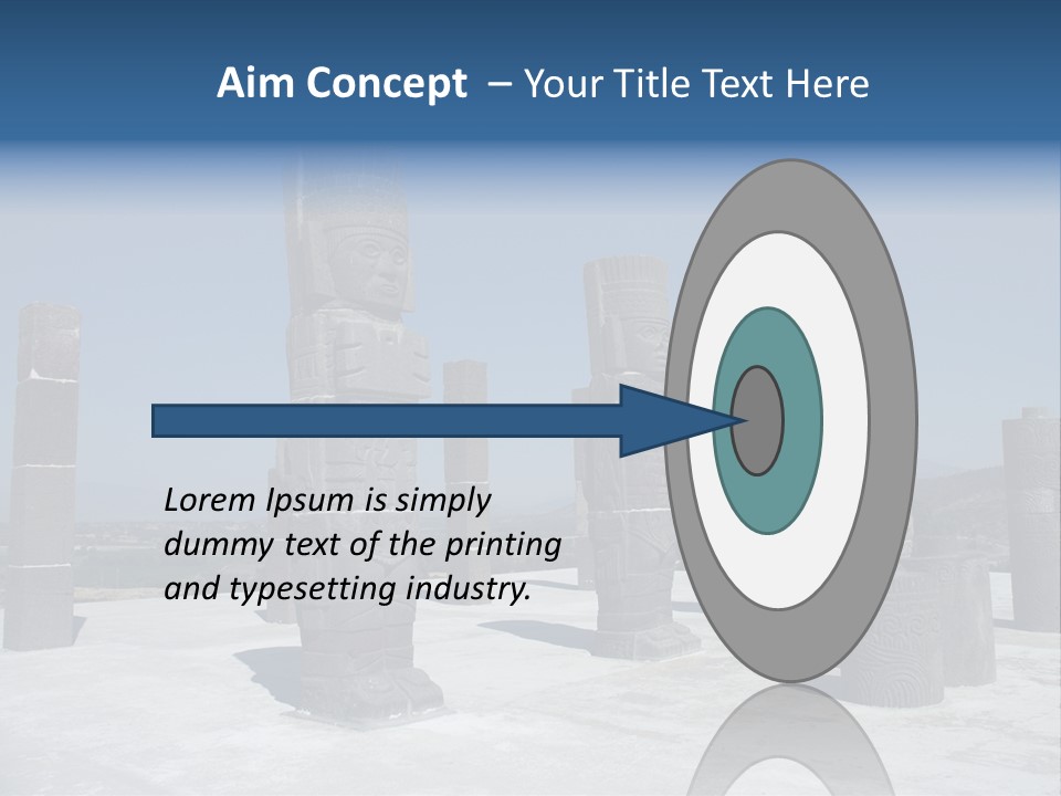 Power Temple Sky PowerPoint Template