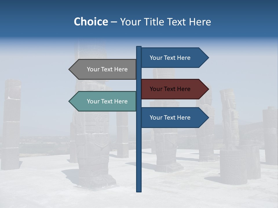 Power Temple Sky PowerPoint Template
