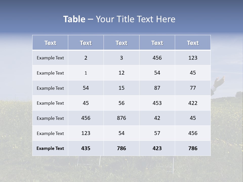 Outstretched Assistant Environment PowerPoint Template