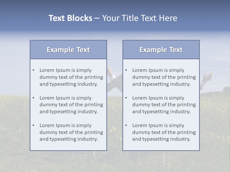 Outstretched Assistant Environment PowerPoint Template