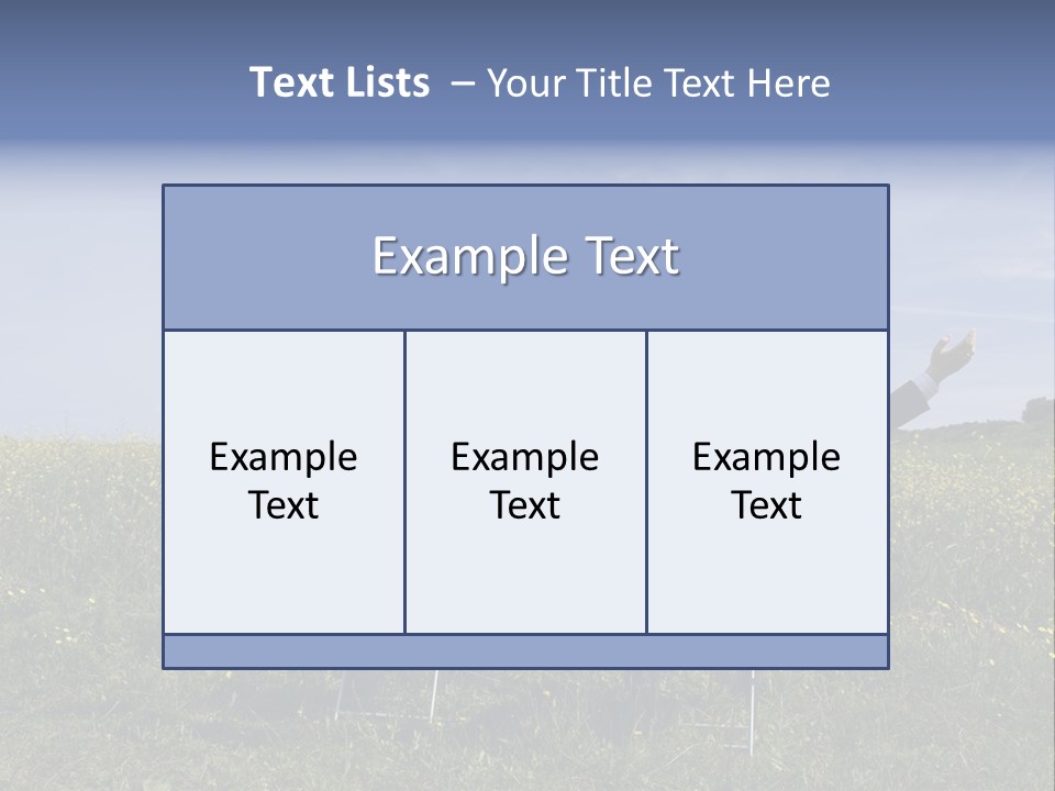 Outstretched Assistant Environment PowerPoint Template