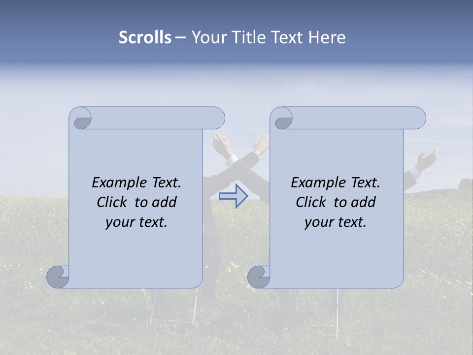 Outstretched Assistant Environment PowerPoint Template