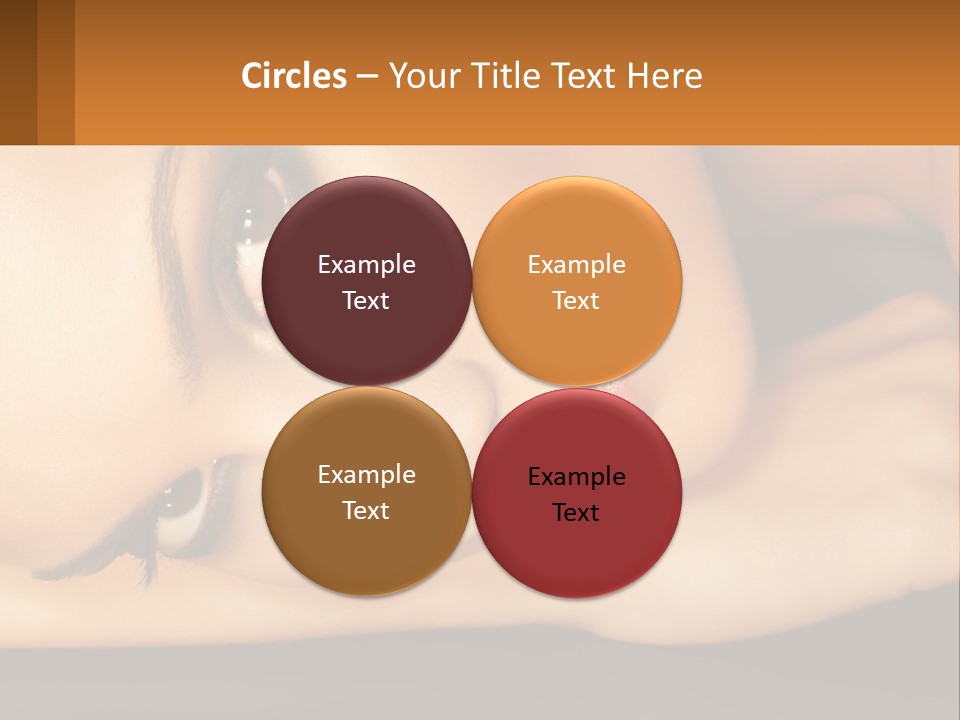 A Woman Laying Down With Her Eyes Closed PowerPoint Template