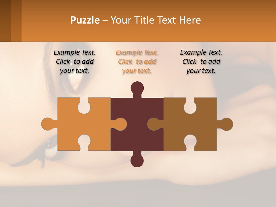 A Woman Laying Down With Her Eyes Closed PowerPoint Template