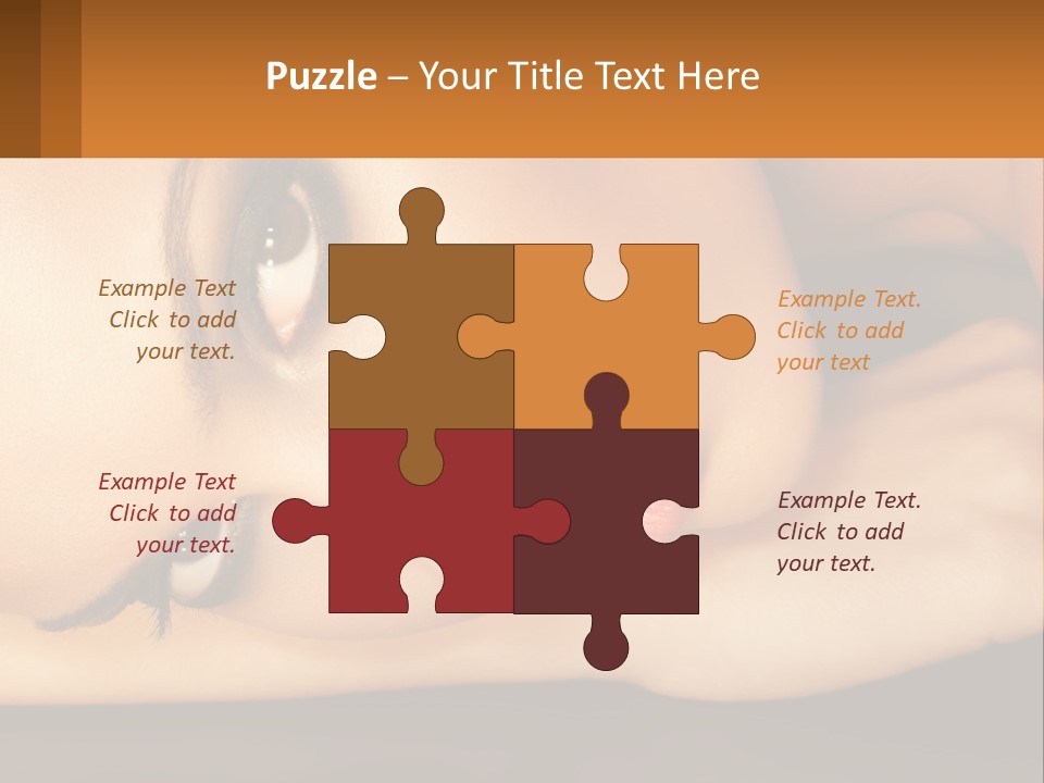 A Woman Laying Down With Her Eyes Closed PowerPoint Template