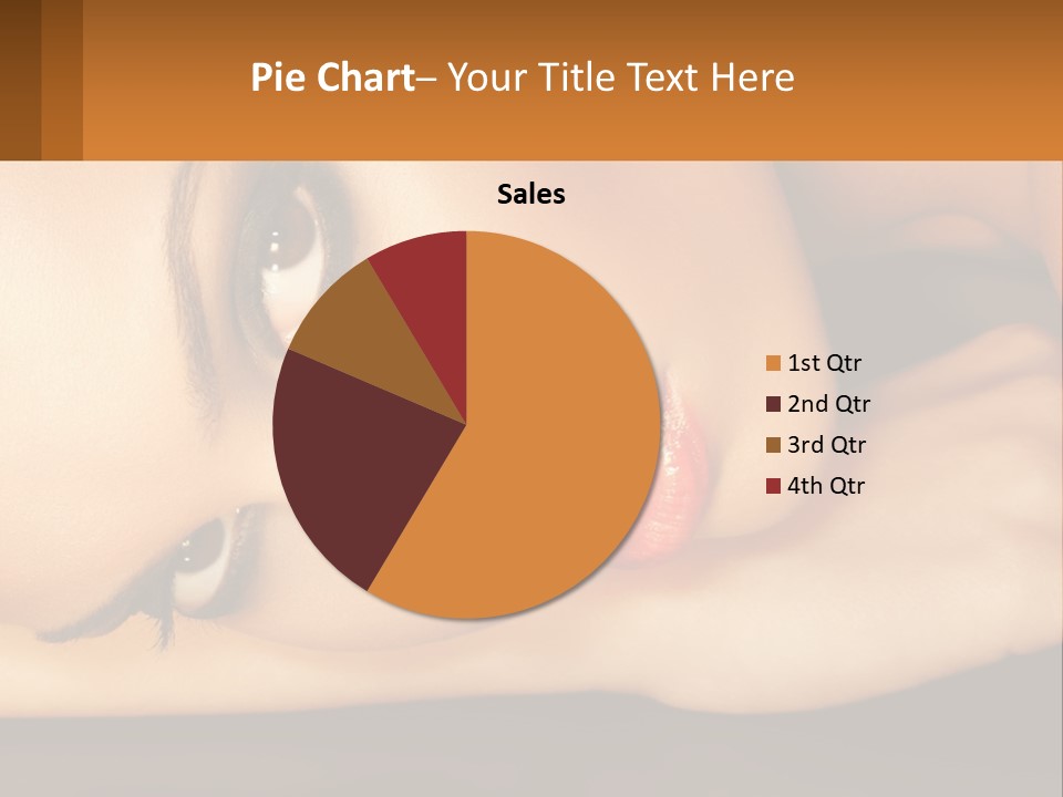 A Woman Laying Down With Her Eyes Closed PowerPoint Template