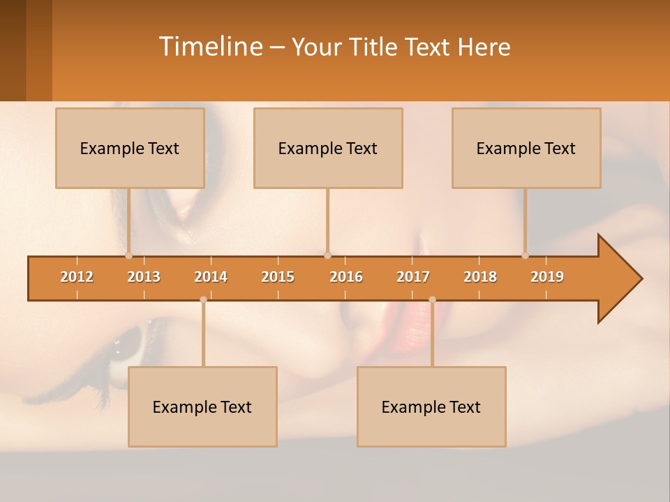 A Woman Laying Down With Her Eyes Closed PowerPoint Template