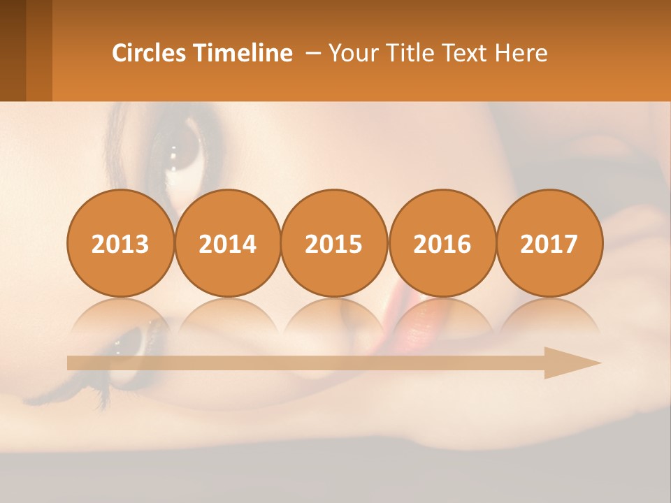 A Woman Laying Down With Her Eyes Closed PowerPoint Template