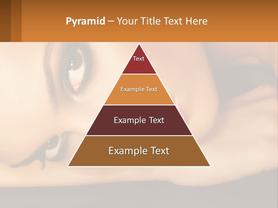 A Woman Laying Down With Her Eyes Closed PowerPoint Template