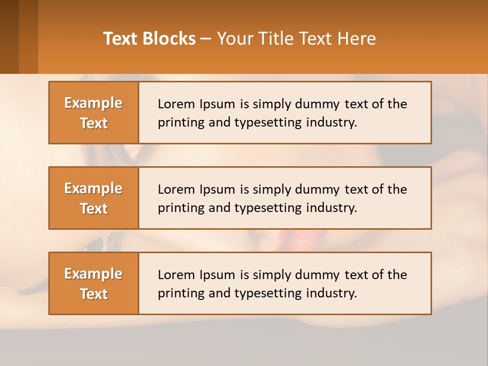 A Woman Laying Down With Her Eyes Closed PowerPoint Template