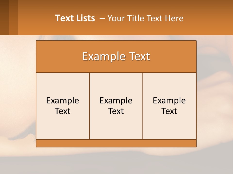 A Woman Laying Down With Her Eyes Closed PowerPoint Template