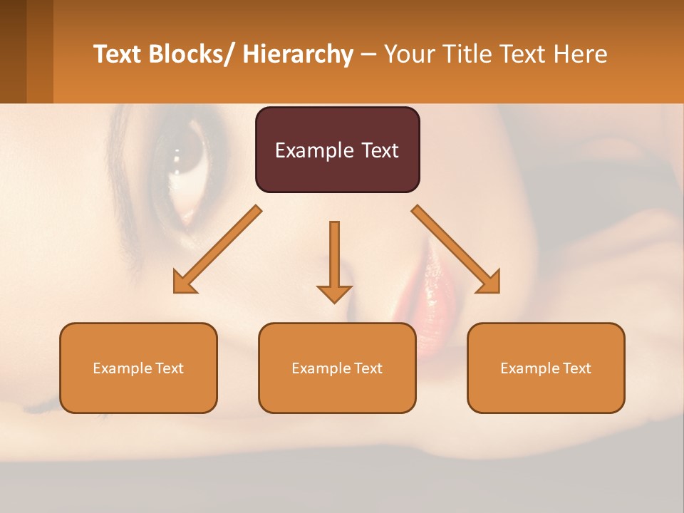 A Woman Laying Down With Her Eyes Closed PowerPoint Template