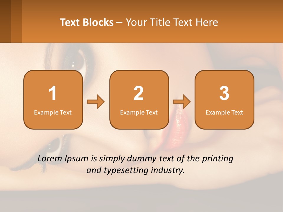 A Woman Laying Down With Her Eyes Closed PowerPoint Template