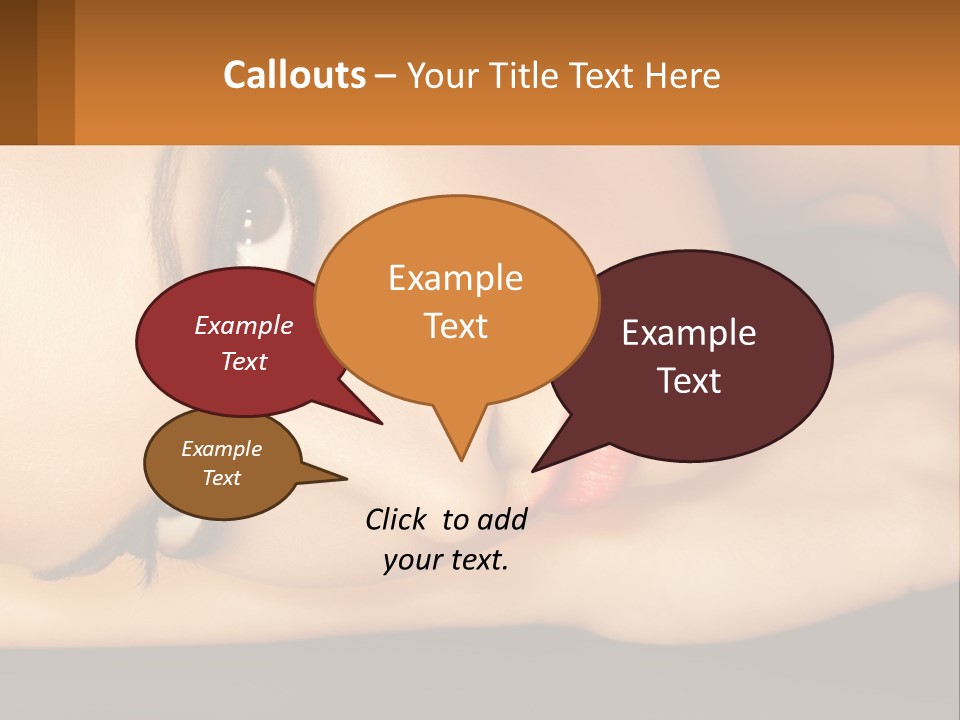 A Woman Laying Down With Her Eyes Closed PowerPoint Template