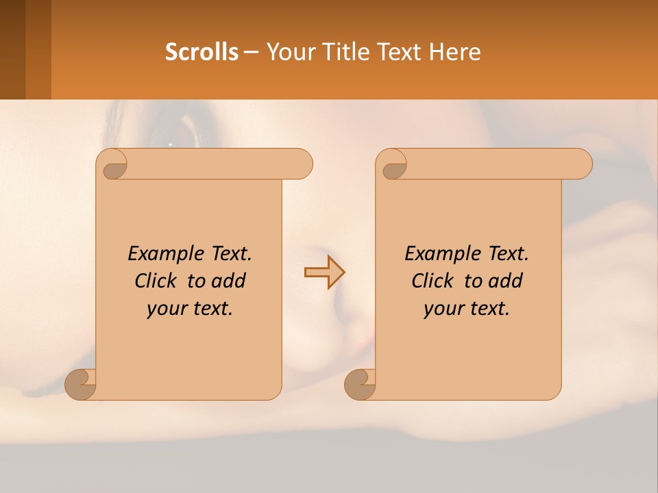 A Woman Laying Down With Her Eyes Closed PowerPoint Template
