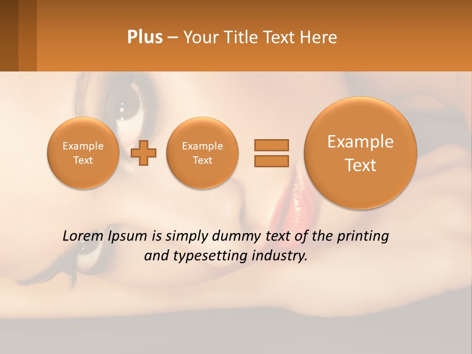 A Woman Laying Down With Her Eyes Closed PowerPoint Template